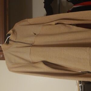 Tan Quarter-Zip Pullover Nautical